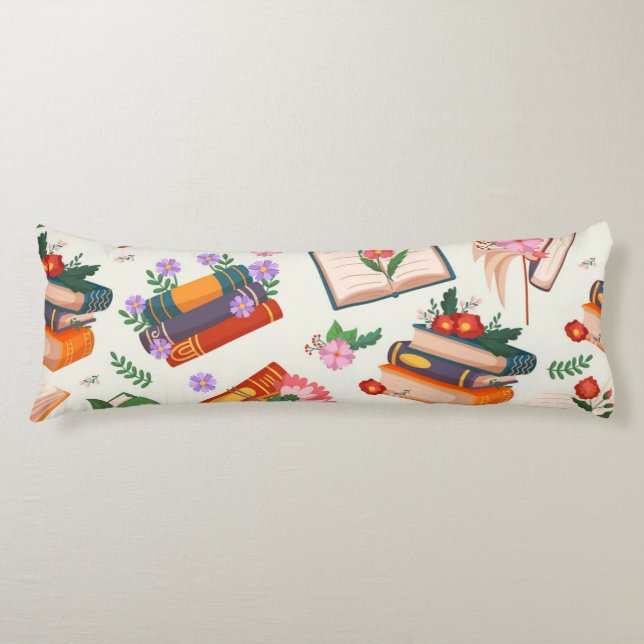 Book pattern body cushion (Front)
