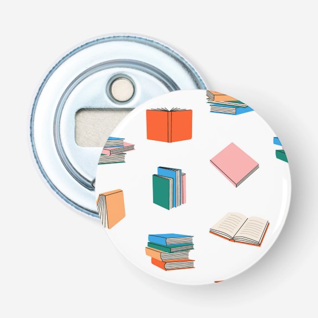 Book pattern bottle opener (Front)