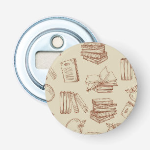 Book pattern bottle opener