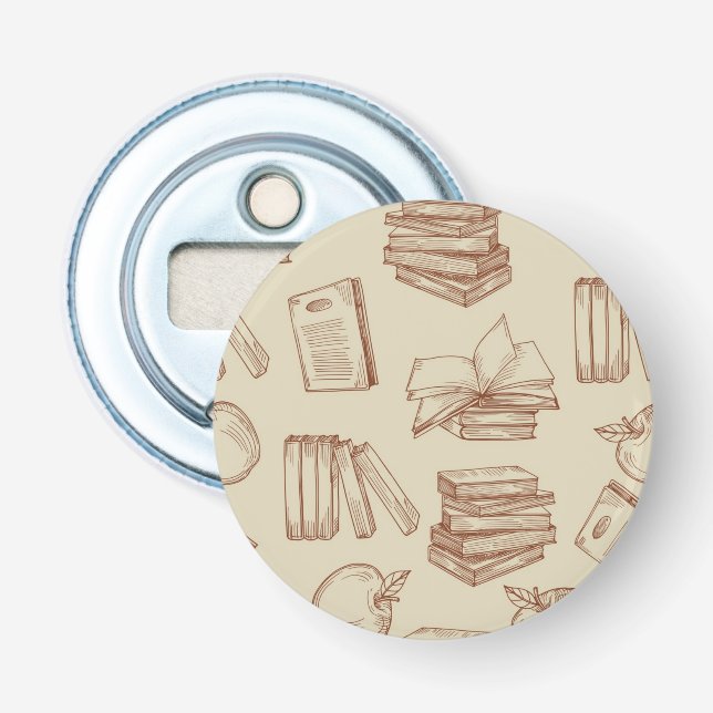 Book pattern bottle opener (Front)