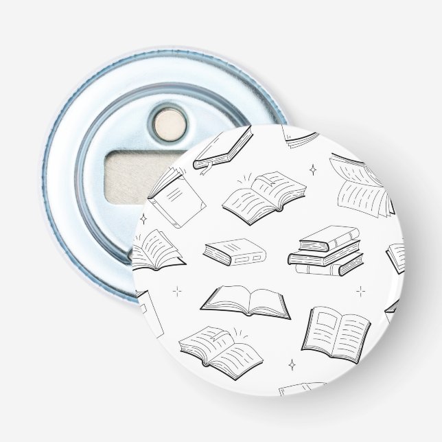 Book pattern bottle opener (Front)