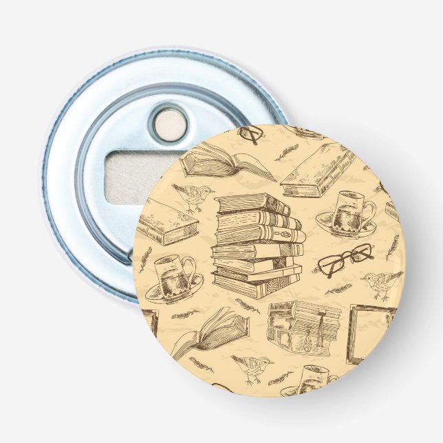 Book pattern bottle opener (Front)