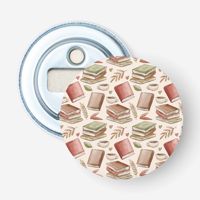 Book pattern bottle opener (Front)