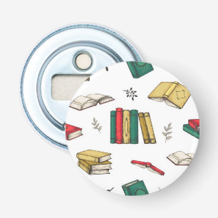 Book pattern bottle opener