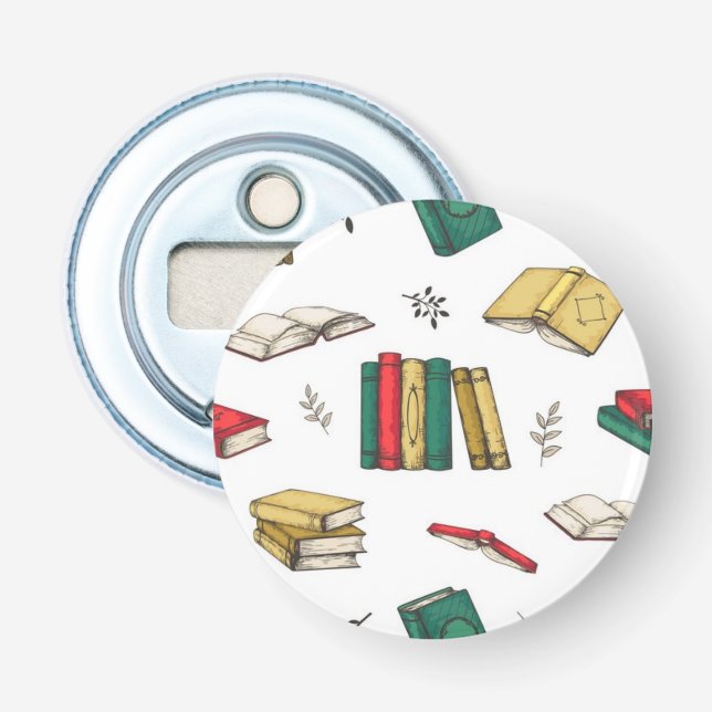 Book pattern bottle opener (Front)