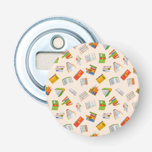 Book pattern bottle opener