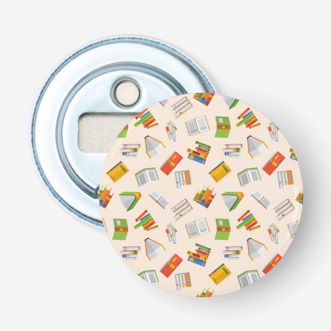 Book pattern bottle opener (Front)