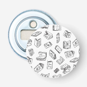 Book pattern bottle opener