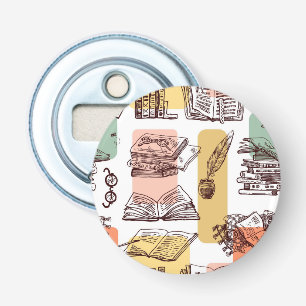 Book pattern bottle opener