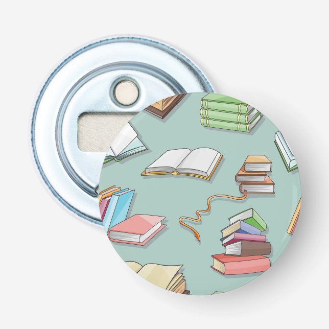 Book pattern bottle opener (Front)