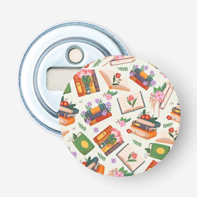 Book pattern bottle opener (Front)