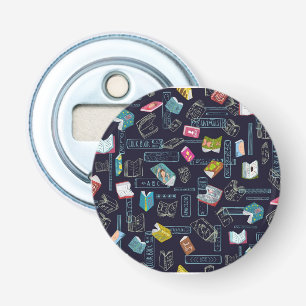 Book pattern bottle opener