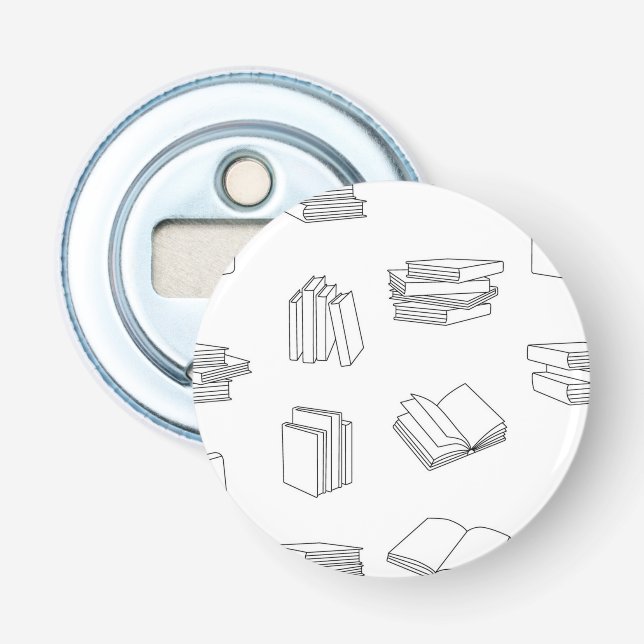 Book pattern bottle opener (Front)