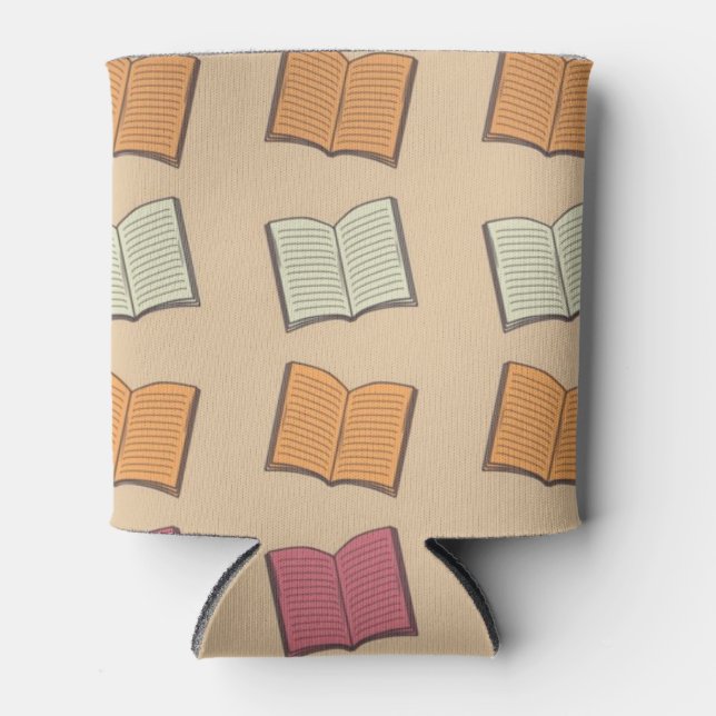 Book pattern can cooler (Front)