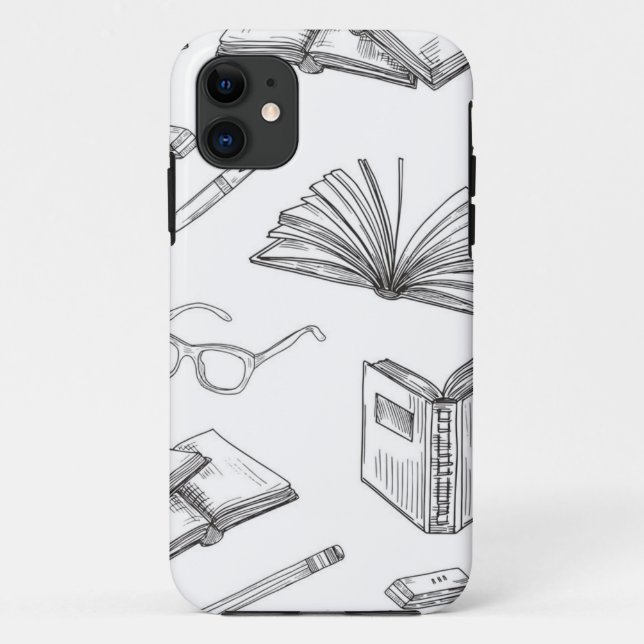 Book pattern Case-Mate iPhone case (Back)