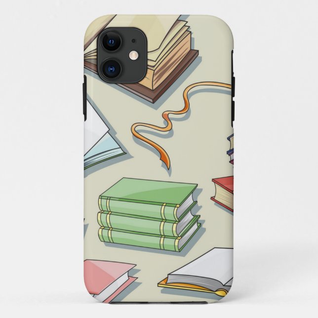 Book pattern Case-Mate iPhone case (Back)
