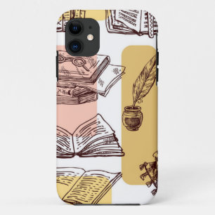 Book pattern iPhone 11 case