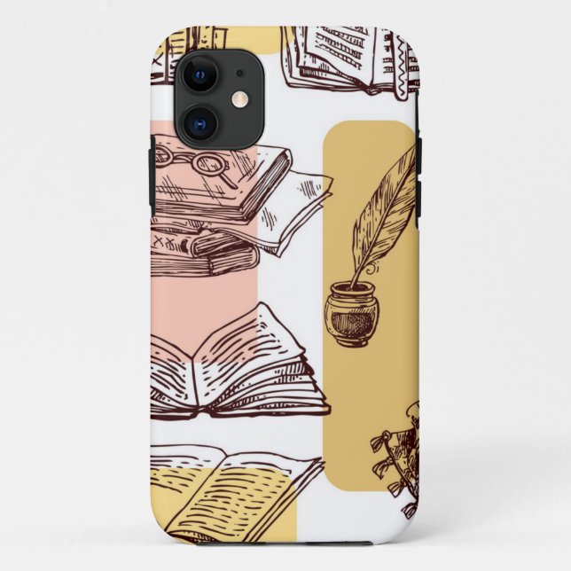 Book pattern Case-Mate iPhone case (Back)