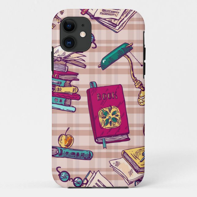 Book pattern Case-Mate iPhone case (Back)