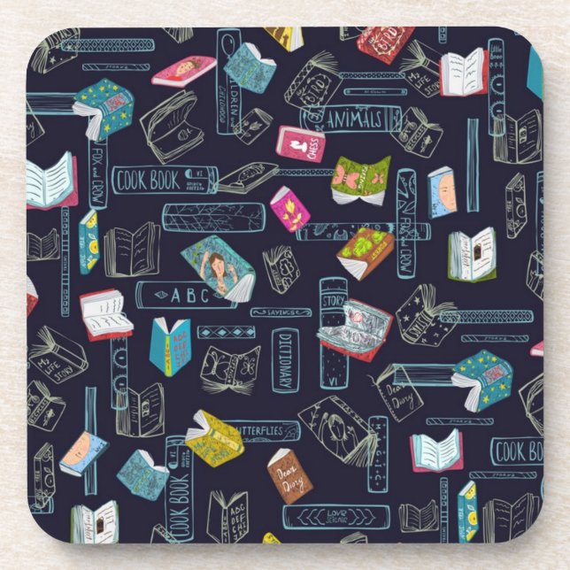 Book pattern coaster (Front)