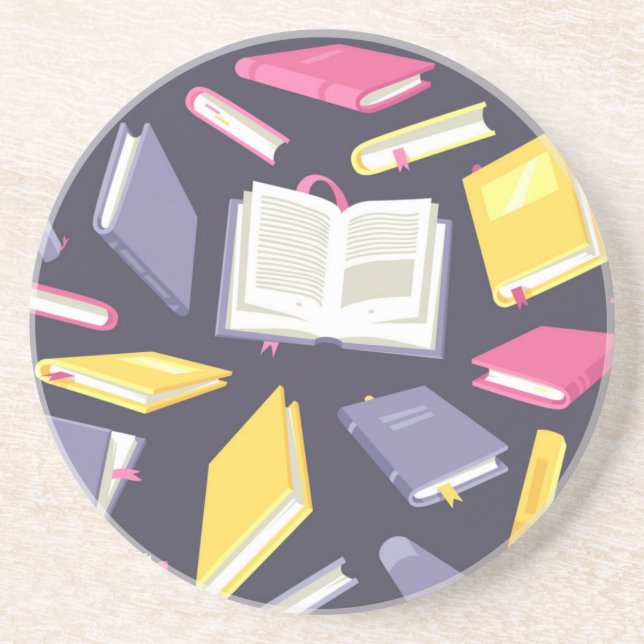 Book pattern coaster (Front)