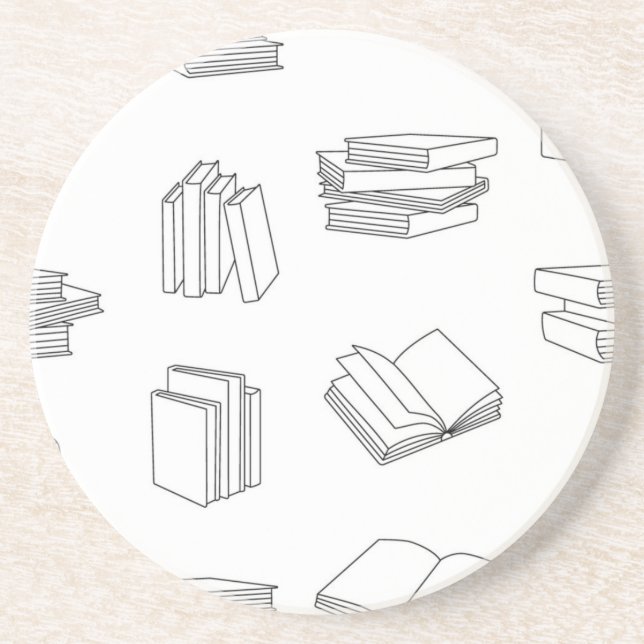 Book pattern coaster (Front)