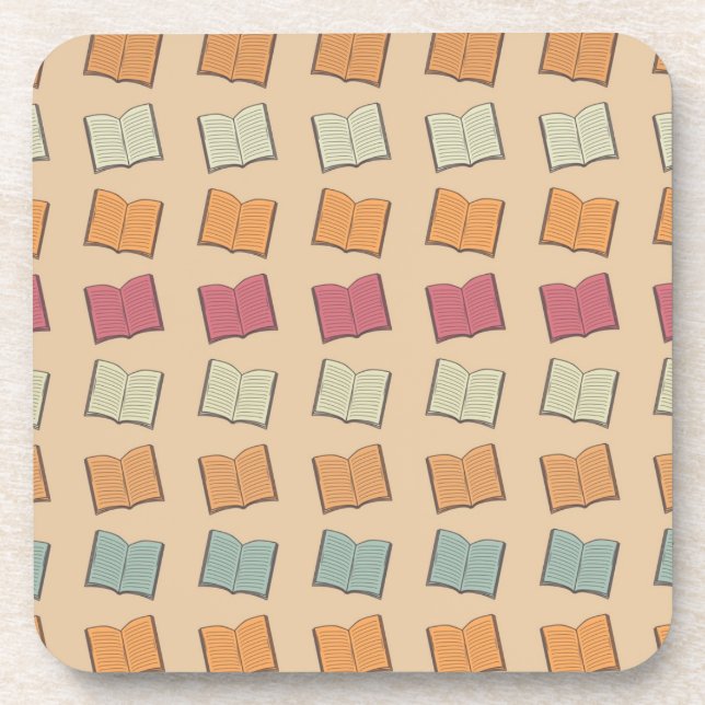 Book pattern coaster (Front)