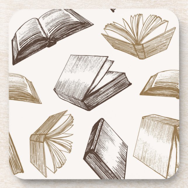 Book pattern coaster (Front)