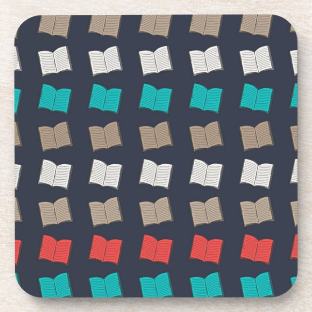 Book pattern coaster (Front)