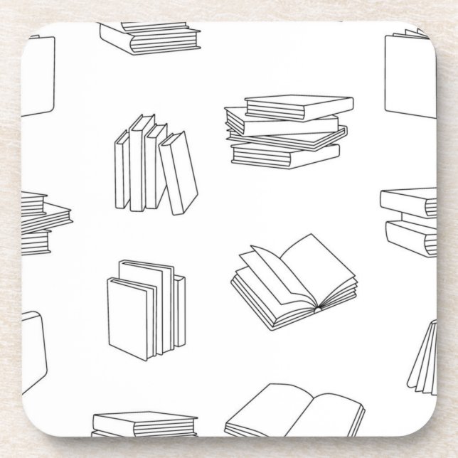Book pattern coaster (Front)