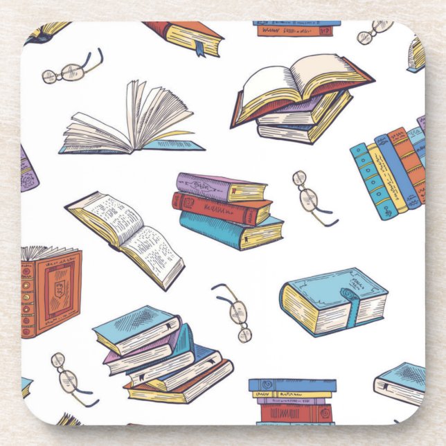 Book pattern coaster (Front)