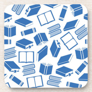 Book pattern coaster