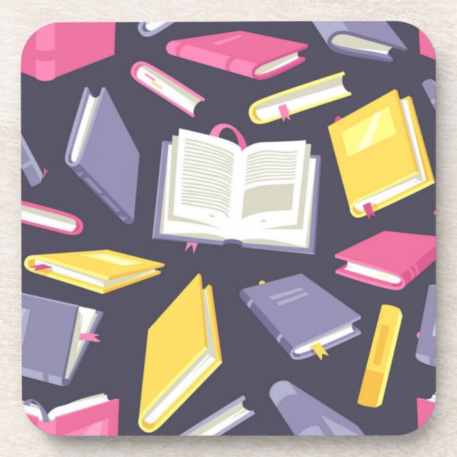 Book pattern coaster (Front)