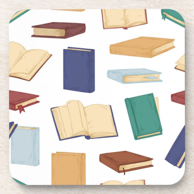 Book pattern coaster (Front)