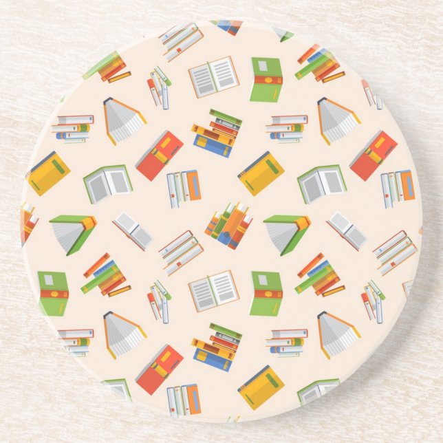 Book pattern coaster (Front)