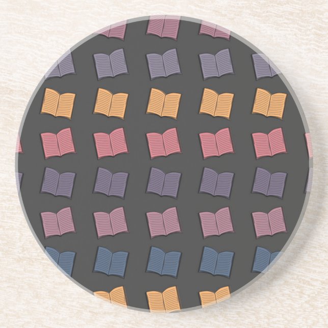 Book pattern coaster (Front)