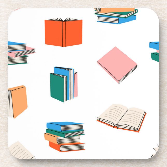 Book pattern coaster (Front)