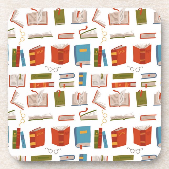 Book pattern coaster (Front)