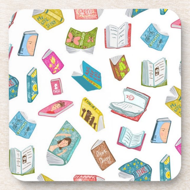 Book pattern coaster (Front)