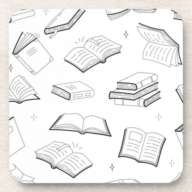 Book pattern coaster (Front)