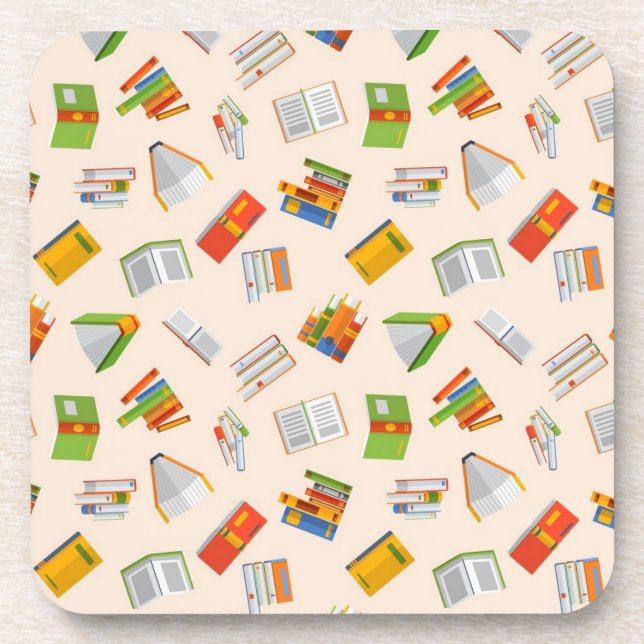 Book pattern coaster (Front)