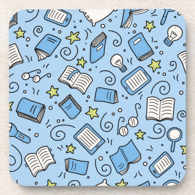 Book pattern coaster (Front)