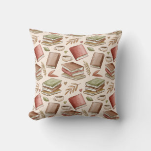 Book pattern cushion