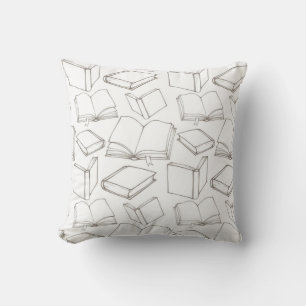 Book pattern cushion