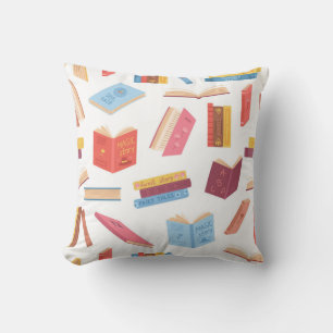 Book pattern cushion