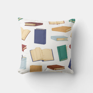 Book pattern cushion
