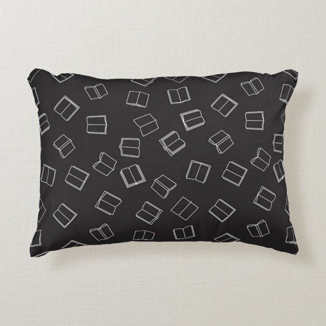 Book pattern decorative cushion (Front)