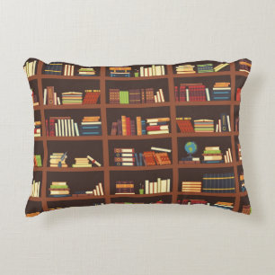 Book pattern decorative cushion