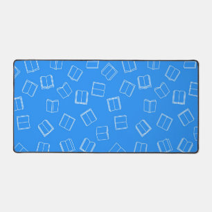 Book pattern desk mat