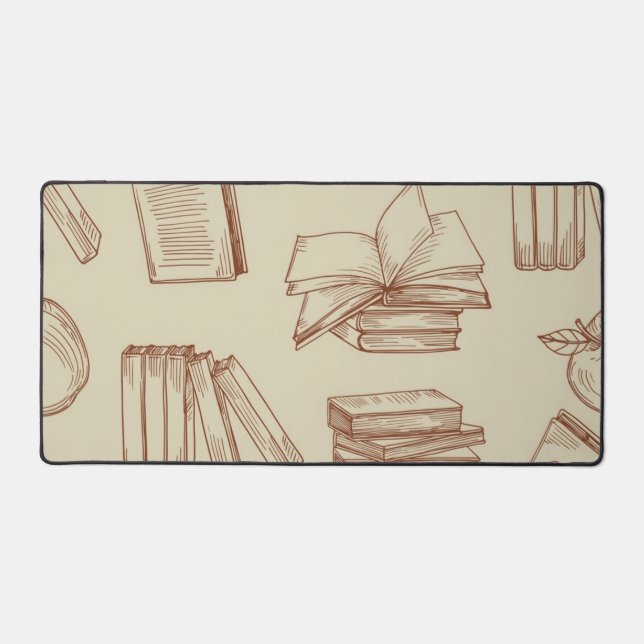 Book pattern desk mat (Front)